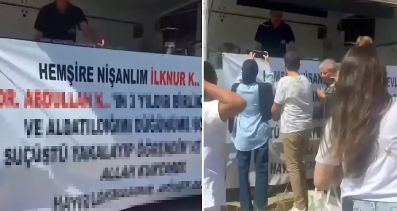 Adana’da görenlerin kamera latifesi zannettiği  olay! Nişanlasının aldattığını öğrenince lokma dağıttı