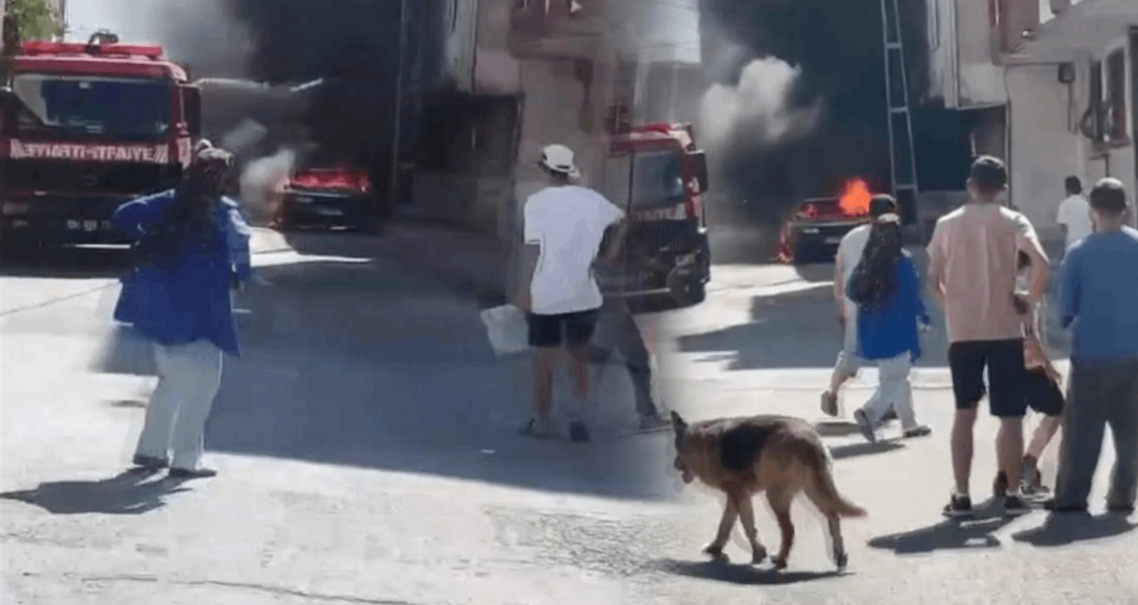 Arnavutköy’de yangın paniği: Araçtaki yangın binaya sıçradı
