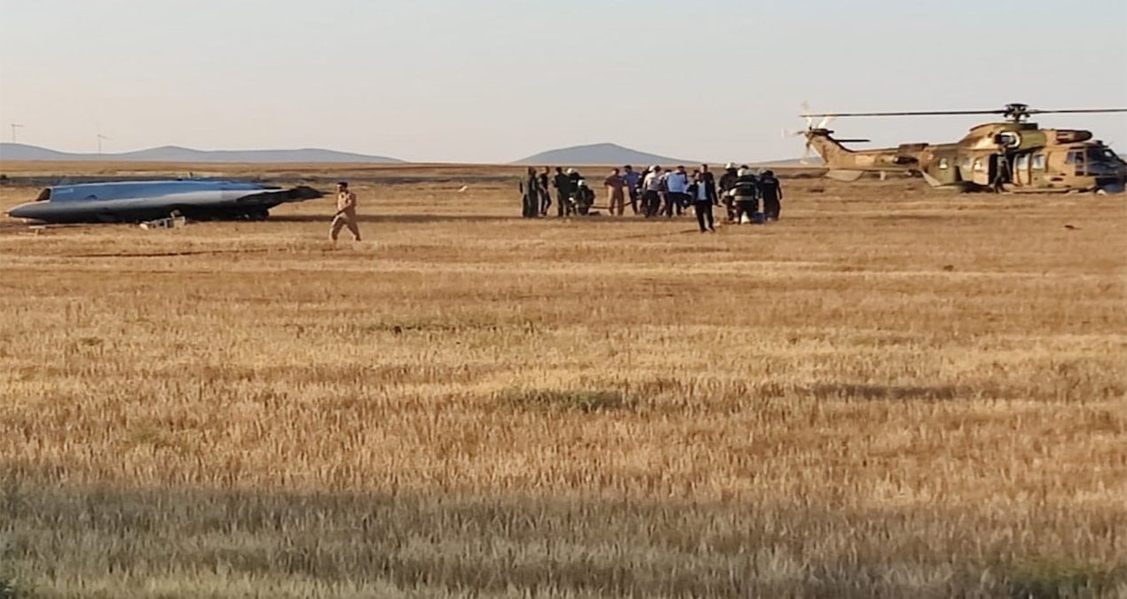 Konya’da İHA düştü: Takımlar harekete geçti